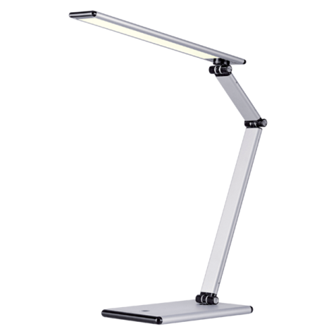 Bureaulamp Hansa led Slim zilvergrijs