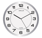 Unilux Attraction Wall Clock Ø20cm Light Gray