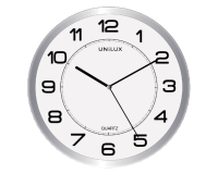 Horloge murale Unilux Magnétique Ø30cm gris clair/blanc