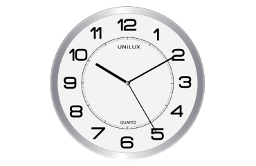 Horloge murale Unilux Magnétique Ø30cm gris clair/blanc