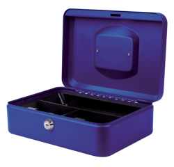 Geldkist Pavo 250x180x90mm blauw