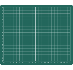 Tapis de coupe A5 230x190mm vert