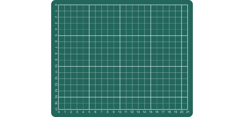 Tapis de coupe A5 230x190mm vert