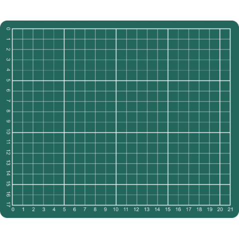 Snijmat A5 230x190mm groen