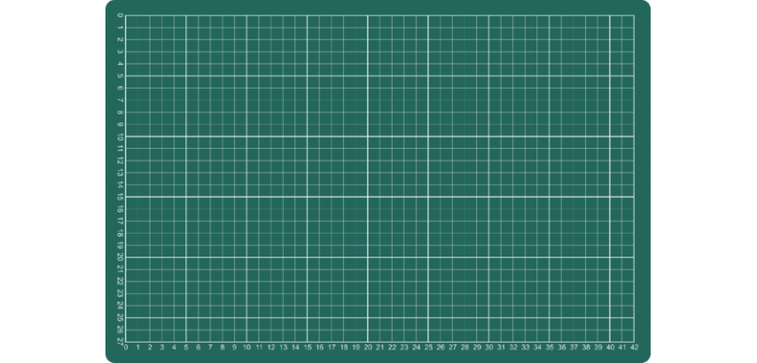 Snijmat A3 450X300mm groen