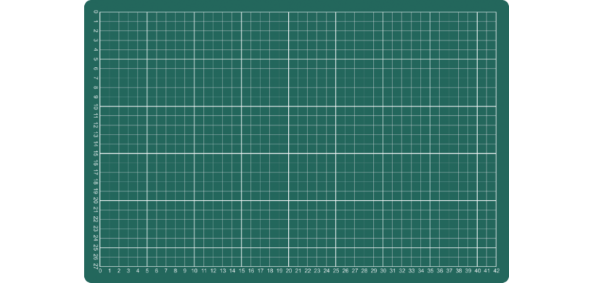 Snijmat A3 450X300mm groen