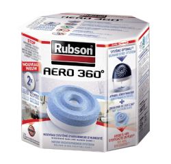 Recharge absorbeur d'humidité Rubson Aero 360° 2 pièces