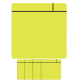 Aimant Scrum 75mmx75mm jaune 5 pièces