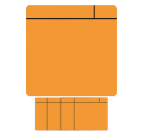 Orange Scrum magnet 75mmx75mm 5 pieces