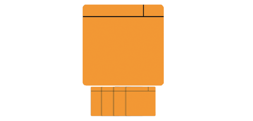 <strong>Scrum Magnet 75mmx75mm orange 5 Stück</strong>