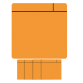 Aimant Scrum 7,5cmx7x5cm orange