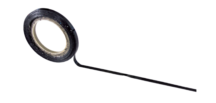 Selbstklebendes Matrixband 3mmx10m schwarz