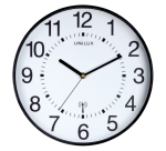 Horloge murale Unilux Wave radio-contrôlée Ø30cm noir