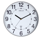 Horloge murale Unilux Maxi Radio-contrôlée Ø37,5cm gris clair/ blanc