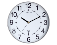 Horloge murale Unilux Maxi Radio-contrôlée Ø37,5cm gris clair/ blanc