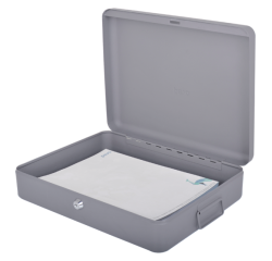 Caisse à documents Pavo 370x280x90mm gris foncé