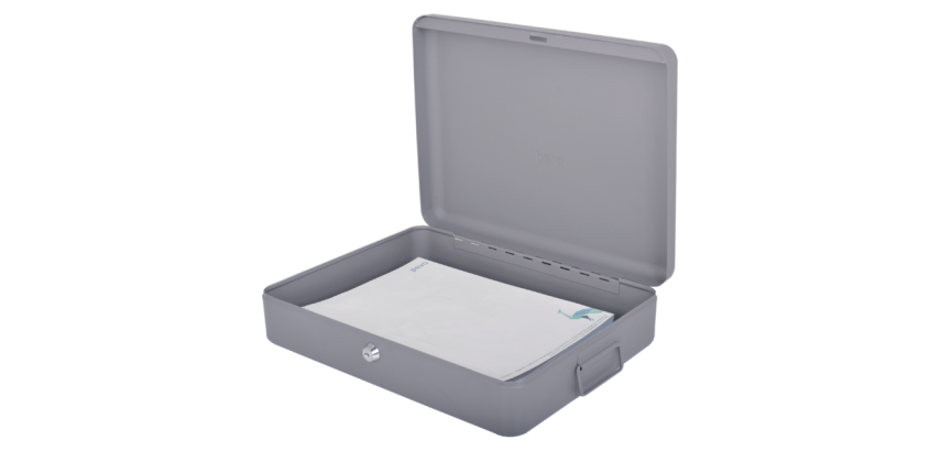 Pavo document box 370x280x90mm dark gray