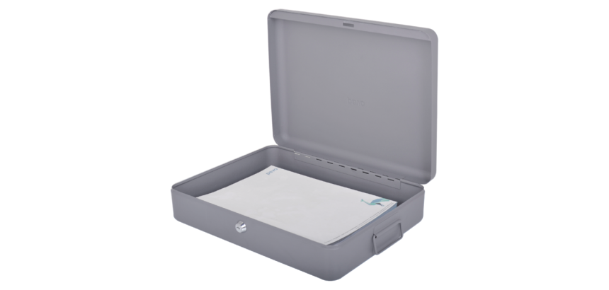 Caisse à documents Pavo 370x280x90mm gris foncé