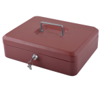Box Pavo with cash tray 300x240x90mm red
