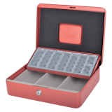 Coffret caisse Pavo avec monnayeur 300x240x90mm rouge