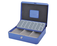 Coffret caisse Pavo avec monnayeur 300x240x90mm bleu