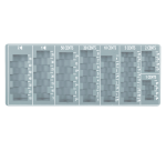 Monnayeur Pavo 275x110x20mm gris