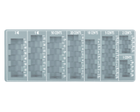 Monnayeur Pavo 275x110x20mm gris