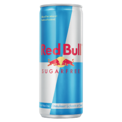 Boisson énergétique Red Bull sans sucre canette 250ml