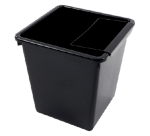 Papierbak kunststof vierkant taps 21liter zwart
