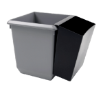 Bac pour corbeille carrée et conique noir