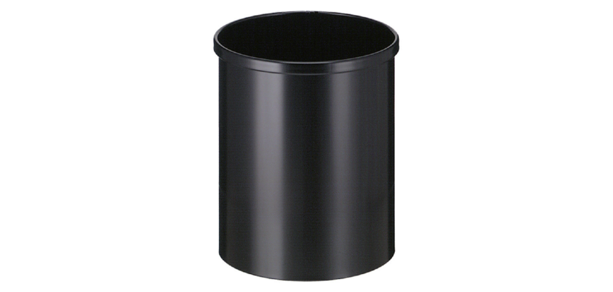 Papierbak Vepabins rond Ø25.5cm 15 liter zwart
