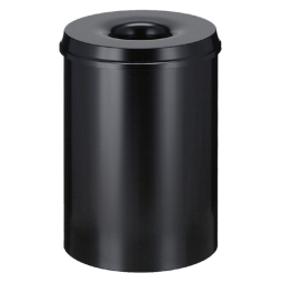 Corbeille à papier Vepa Bins anti-feu 30L 33,5cm noir