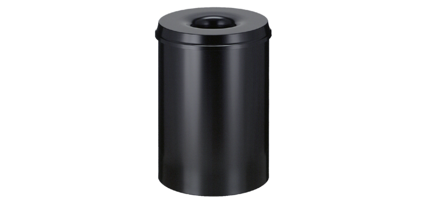 Fire-resistant waste paper basket Vepa Bins 30L Ø33.5cm black