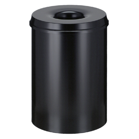 Corbeille à papier Vepa Bins anti-feu 30L 33,5cm noir