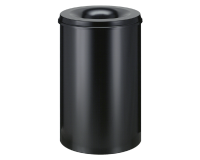 Papierbak met vlamdover Vepabins 110liter zwart