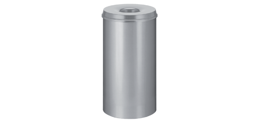 Corbeille à papier anti-feu Vepa Bins 50 litres 33,5cm gris clair