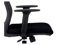 Accoudoir Euroseats Evora réglable noir 2 pièces