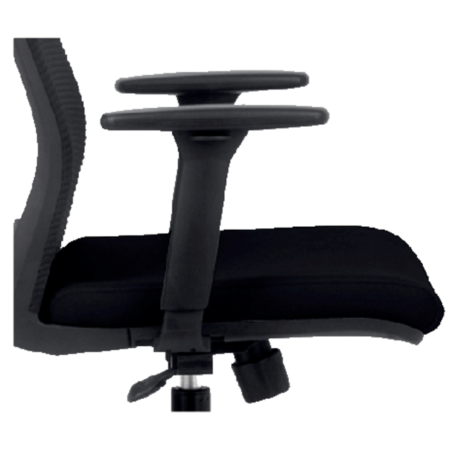 Armlegger Euroseats Evora verstelbaar zwart set van 2 stuks