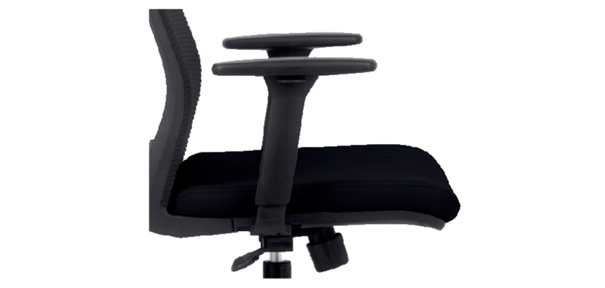 Accoudoir Euroseats Evora réglable noir 2 pièces