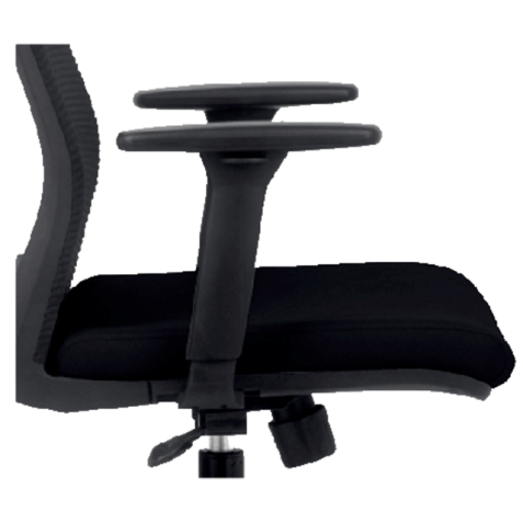 Armlegger Euroseats Evora verstelbaar zwart set van 2 stuks