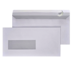 Enveloppe Hermes EA5/6 110x220mm fenêtre gauche 4x11 autocollant 500 pièces