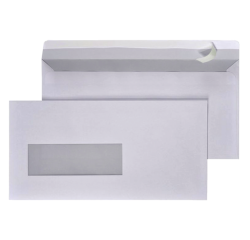 Enveloppe Hermes EA5/6 110x220mm fenêtre gauche 4x11 autocollant 500 pièces