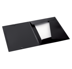 Chemise à élastique Djois College File A4 3 rabats PP noir