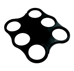 Tray cup holder Sensations for 6 cups black