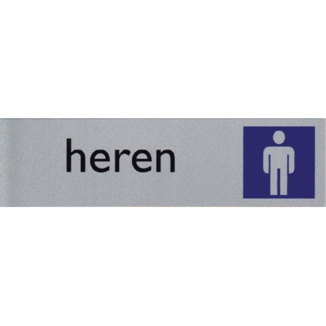 Pictogramme Toiletten  Heren 165x44mm