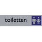 Pictogramme Toiletten Dames/Heren 165x44mm