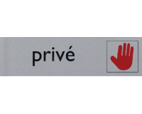 Infobord pictogram prive 165x44mm