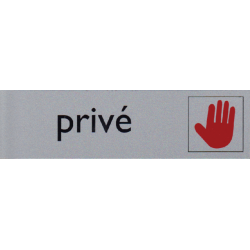 Infobord pictogram prive 165x44mm