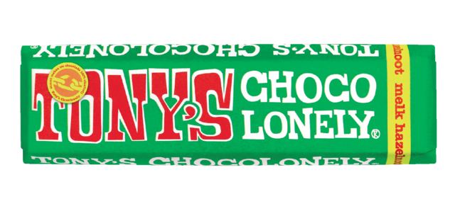 Tony's Chocolonely milk hazelnut chocolate bar 47g