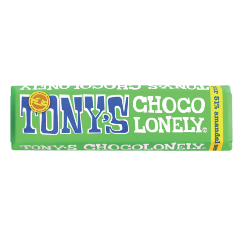 Chocolade Tony's Chocolonely amandel zeezout reep 47gr